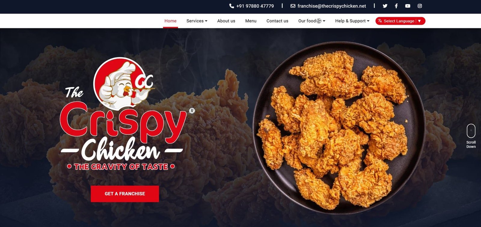 The Crispy Chicken — Brand & franchise site